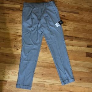 Grey slim cropped chino